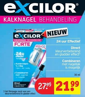 Aanbiedingen Kleurverbeterend en gladder effect - Excilor - Geldig van 28/03/2017 tot 09/04/2017 bij Kruidvat