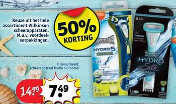 Aanbiedingen Scheerapparaat hydro 5 groomer - Huismerk - Kruidvat - Geldig van 28/03/2017 tot 09/04/2017 bij Kruidvat