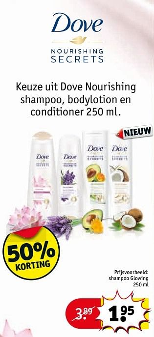 Aanbiedingen Shampoo glowing - Dove - Geldig van 28/03/2017 tot 09/04/2017 bij Kruidvat