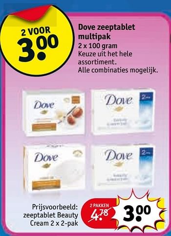 Aanbiedingen Dove zeeptablet multipak - Dove - Geldig van 28/03/2017 tot 09/04/2017 bij Kruidvat