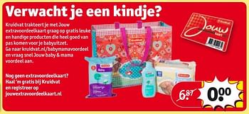 Aanbiedingen Je babyuitzet. ga naar kruidvat.nl -baby mama voordeel - Huismerk - Kruidvat - Geldig van 28/03/2017 tot 09/04/2017 bij Kruidvat