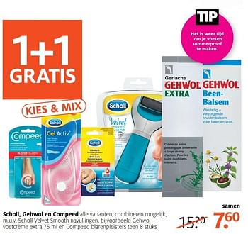 Aanbiedingen Gehwol voetcrème extra en compeed blarenpleisters teen - Compeed - Geldig van 03/04/2017 tot 09/04/2017 bij Etos