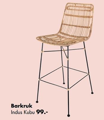 Aanbiedingen Barkruk indus kubu - Huismerk - Multi Bazar - Geldig van 02/04/2017 tot 30/04/2017 bij Multi Bazar
