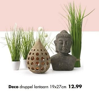 Aanbiedingen Deco druppel lantaarn - Huismerk - Multi Bazar - Geldig van 02/04/2017 tot 30/04/2017 bij Multi Bazar