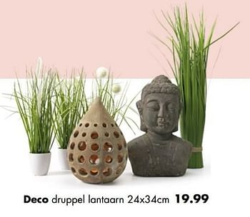 Aanbiedingen Deco druppel lantaarn - Huismerk - Multi Bazar - Geldig van 02/04/2017 tot 30/04/2017 bij Multi Bazar