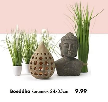 Aanbiedingen Boeddha keramiek - Huismerk - Multi Bazar - Geldig van 02/04/2017 tot 30/04/2017 bij Multi Bazar