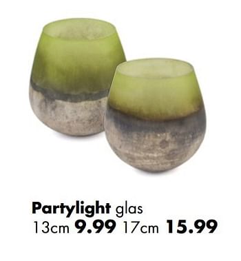 Aanbiedingen Partylight glas - Huismerk - Multi Bazar - Geldig van 02/04/2017 tot 30/04/2017 bij Multi Bazar