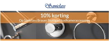 Aanbiedingen 10% korting op saniclass brauer stuttgart badkameraccessoire - Saniclass - Geldig van 01/04/2017 tot 30/04/2017 bij Sanitairwinkel