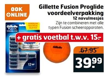 Aanbiedingen Gillette fusion proglide voordeelverpakking - Gillette - Geldig van 28/03/2017 tot 09/04/2017 bij Trekpleister