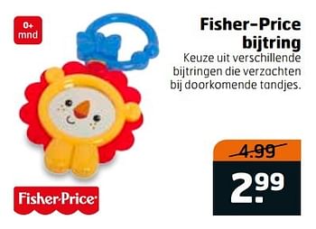 Aanbiedingen Fisher-price bijtring - Fisher-Price - Geldig van 28/03/2017 tot 09/04/2017 bij Trekpleister