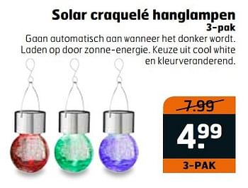 Aanbiedingen Solar craquelé hanglampen - Huismerk - Trekpleister - Geldig van 28/03/2017 tot 09/04/2017 bij Trekpleister