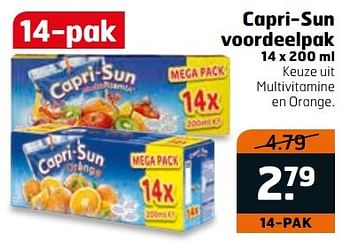 Aanbiedingen Capri-sun voordeelpak - Capri-Sun - Geldig van 28/03/2017 tot 09/04/2017 bij Trekpleister
