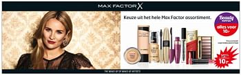 Aanbiedingen Oogschaduw palette nude - Max Factor - Geldig van 28/03/2017 tot 09/04/2017 bij Trekpleister