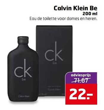Aanbiedingen Calvin klein be - Calvin Klein - Geldig van 28/03/2017 tot 09/04/2017 bij Trekpleister