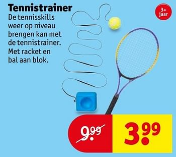 Aanbiedingen Tennistrainer - Huismerk - Kruidvat - Geldig van 28/03/2017 tot 09/04/2017 bij Kruidvat
