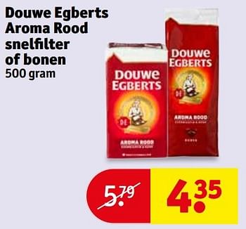 Aanbiedingen Douwe egberts aroma rood snelfilter of bonen - Huismerk - Kruidvat - Geldig van 28/03/2017 tot 09/04/2017 bij Kruidvat