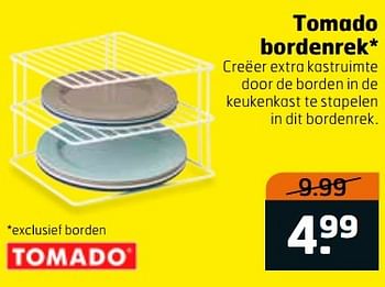 Aanbiedingen Tomado bordenrek - Tomado - Geldig van 28/03/2017 tot 09/04/2017 bij Trekpleister
