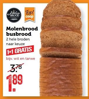 Aanbiedingen Molenbrood busbrood - Molenbrood - Geldig van 03/04/2017 tot 09/04/2017 bij Coop