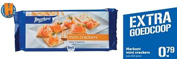 Aanbiedingen Markant mini crackers - Markant - Geldig van 03/04/2017 tot 09/04/2017 bij Coop