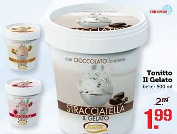 Aanbiedingen Tonitto il gelato - Tonitto - Geldig van 03/04/2017 tot 09/04/2017 bij Coop