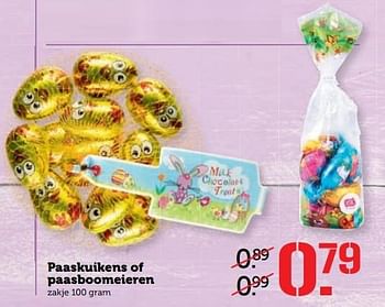 Aanbiedingen Paaskuikens of paasboomeieren - Huismerk - Coop - Geldig van 03/04/2017 tot 09/04/2017 bij Coop