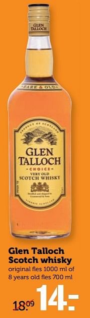 Aanbiedingen Glen talloch scotch whisky - Glen Talloch - Geldig van 03/04/2017 tot 09/04/2017 bij Coop