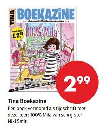 Aanbiedingen Tina boekazine - Huismerk-Bruna - Geldig van 20/03/2017 tot 17/04/2017 bij Bruna