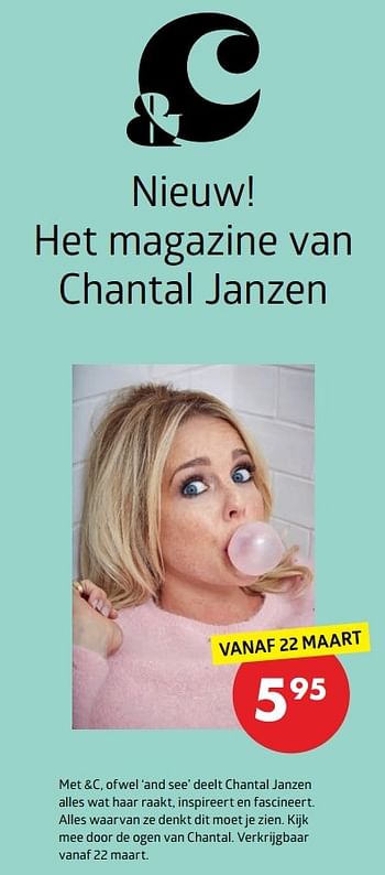 Aanbiedingen Nieuw het magazine van chantal janzen - Huismerk-Bruna - Geldig van 20/03/2017 tot 17/04/2017 bij Bruna