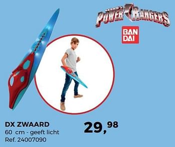 Aanbiedingen Dx zwaard - Power Rangers - Geldig van 04/04/2017 tot 02/05/2017 bij Supra Bazar