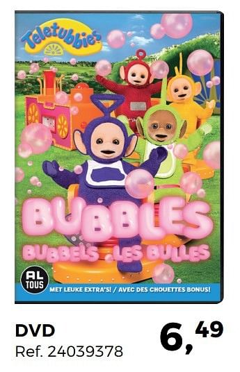 Aanbiedingen Dvd teletubbies bubbles - Teletubbies  - Geldig van 04/04/2017 tot 02/05/2017 bij Supra Bazar