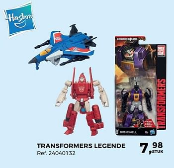 Aanbiedingen Transformers legende - Hasbro - Geldig van 04/04/2017 tot 02/05/2017 bij Supra Bazar