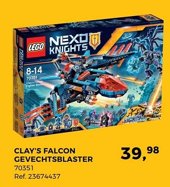 Aanbiedingen Clay`s falcon gevechtsblaster - Lego - Geldig van 04/04/2017 tot 02/05/2017 bij Supra Bazar