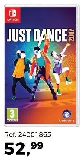 Aanbiedingen Just dance 2017 - Ubisoft - Geldig van 04/04/2017 tot 02/05/2017 bij Supra Bazar