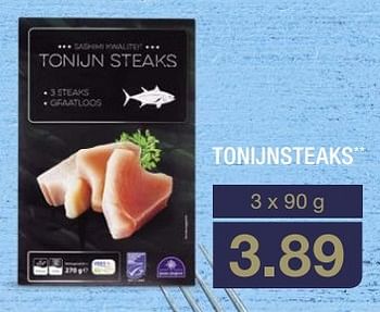 Aanbiedingen Tonijnsteaks - Huismerk - Aldi - Geldig van 21/03/2017 tot 17/04/2017 bij Aldi