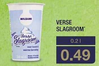 Aanbiedingen Verse slagroom - Milsani - Geldig van 21/03/2017 tot 17/04/2017 bij Aldi