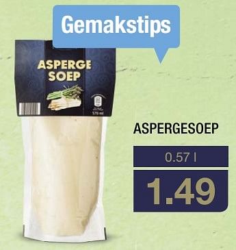 Aanbiedingen Aspergesoep - Huismerk - Aldi - Geldig van 21/03/2017 tot 17/04/2017 bij Aldi