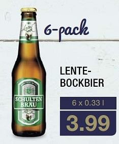 Aanbiedingen Lentebockbier - Schulten Brau - Geldig van 21/03/2017 tot 17/04/2017 bij Aldi