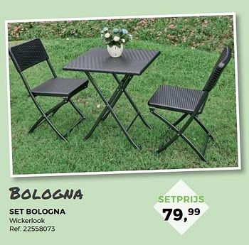 Aanbiedingen Set bologna wickerlook - Bologna - Geldig van 04/04/2017 tot 02/05/2017 bij Supra Bazar