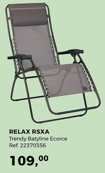 Aanbiedingen Relax rsxa - Lafuma - Geldig van 04/04/2017 tot 02/05/2017 bij Supra Bazar