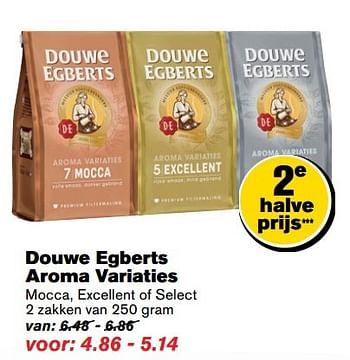 Aanbiedingen Douwe egberts aroma variaties - Douwe Egberts - Geldig van 29/03/2017 tot 17/04/2017 bij Hoogvliet