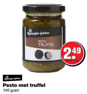 Aanbiedingen Pesto met truffel - Huismerk - Hoogvliet - Geldig van 29/03/2017 tot 17/04/2017 bij Hoogvliet