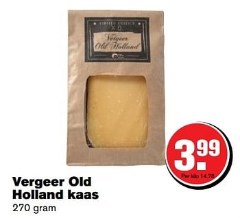 Aanbiedingen Vergeer old holland kaas - Vergeer  - Geldig van 29/03/2017 tot 17/04/2017 bij Hoogvliet
