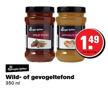 Aanbiedingen Wild- of gevogeltefond - Huismerk - Hoogvliet - Geldig van 29/03/2017 tot 17/04/2017 bij Hoogvliet