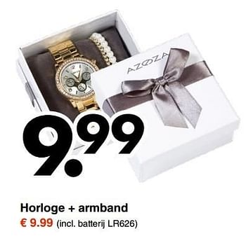 Aanbiedingen Horloge + armband - Huismerk - Wibra - Geldig van 24/04/2017 tot 13/05/2017 bij Wibra
