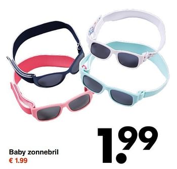 Aanbiedingen Baby zonnebril - Huismerk - Wibra - Geldig van 24/04/2017 tot 13/05/2017 bij Wibra