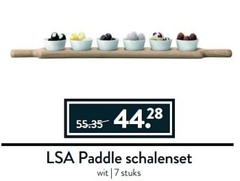 Aanbiedingen Lsa paddle schalenset - LSA Dine - Geldig van 27/03/2017 tot 17/04/2017 bij Cook & Co