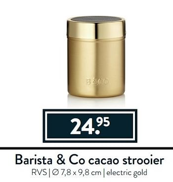 Aanbiedingen Barista + co cacao strooier - Geldig van 27/03/2017 tot 17/04/2017 bij Cook & Co