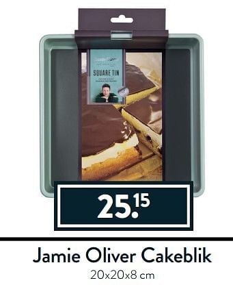 Aanbiedingen Jamie oliver cakeblik - Jamie Oliver - Geldig van 27/03/2017 tot 17/04/2017 bij Cook & Co