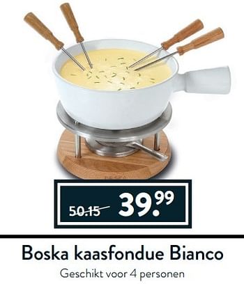 Aanbiedingen Boska kaasfondue bianco - Boska - Geldig van 27/03/2017 tot 17/04/2017 bij Cook & Co