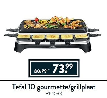 Aanbiedingen Tefal 10 gourmette grillplaat - Geldig van 27/03/2017 tot 17/04/2017 bij Cook & Co